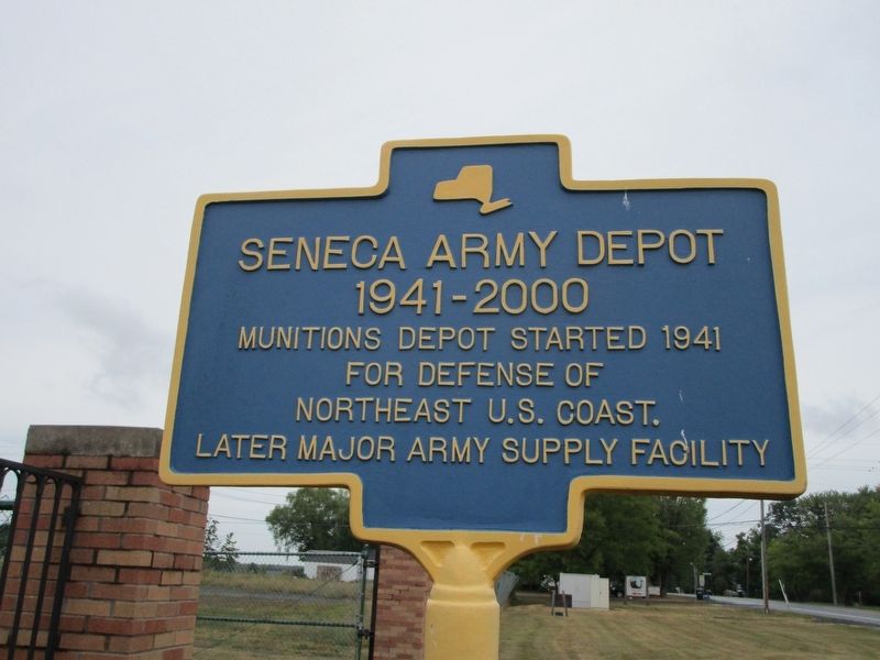 Seneca Army Depot Marker image. Click for full size.