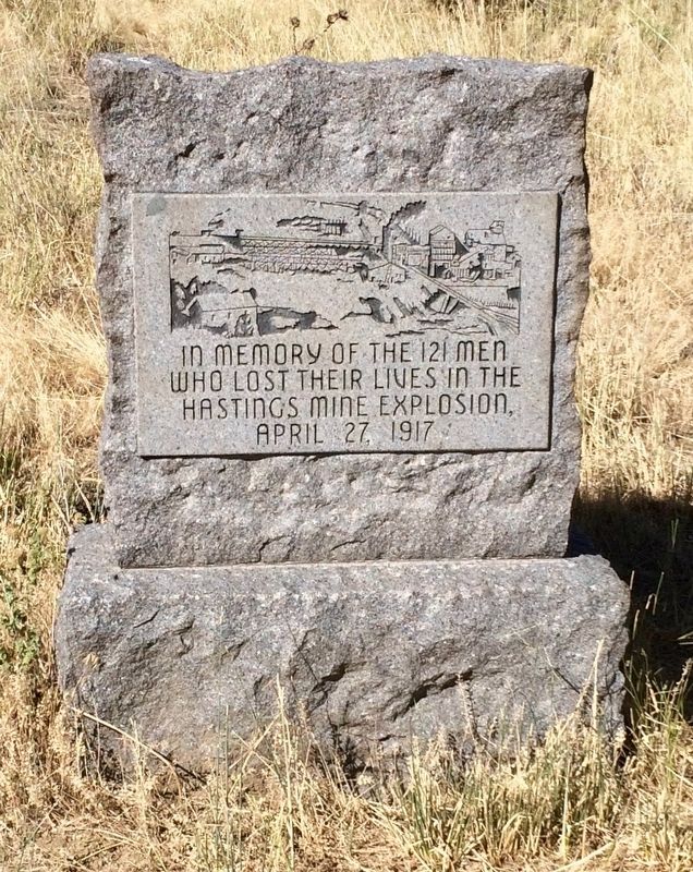 Hastings Mine Explosion Monument image. Click for full size.