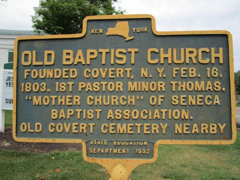Old Baptist Church Marker image. Click for full size.