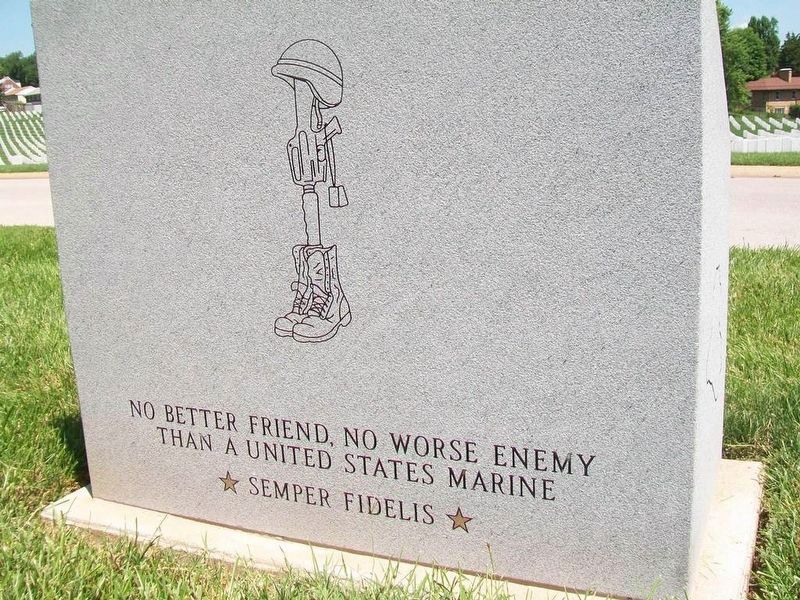 Fallen Marines and FMF Corpsmen Hero Memorial (back) image. Click for full size.
