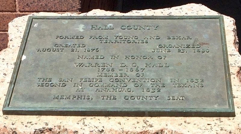 Hall County Marker image. Click for full size.