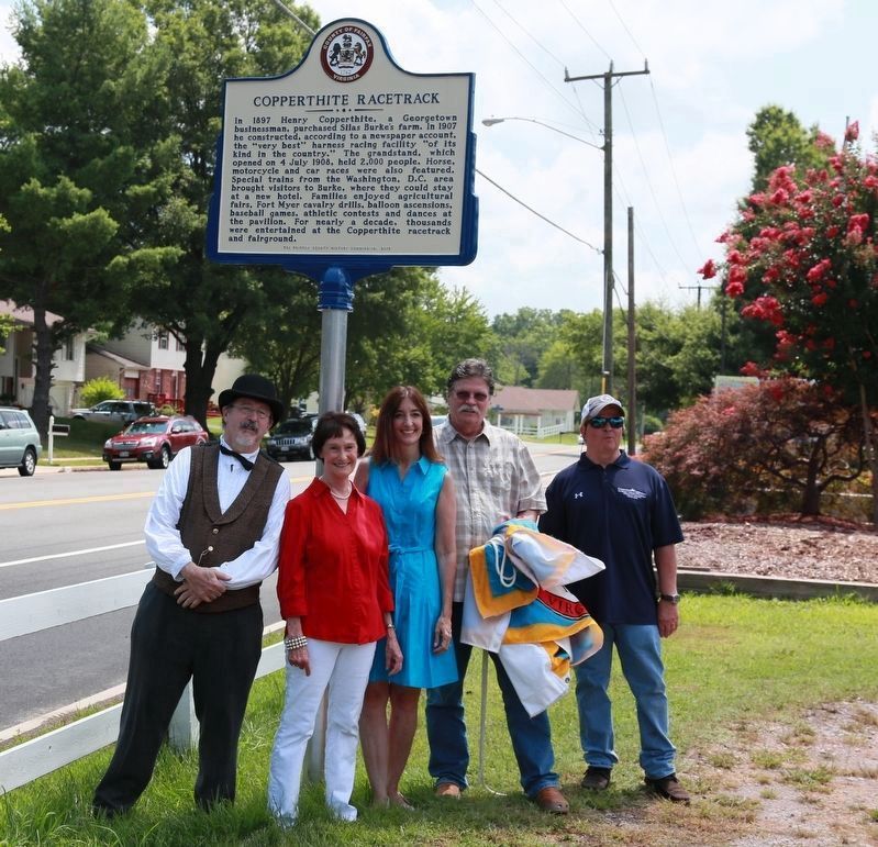 At the Unveiling of the Copperthite Racetrack Marker image. Click for full size.
