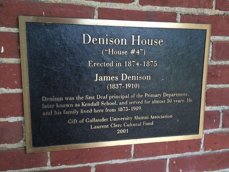 Denison House Marker image. Click for full size.