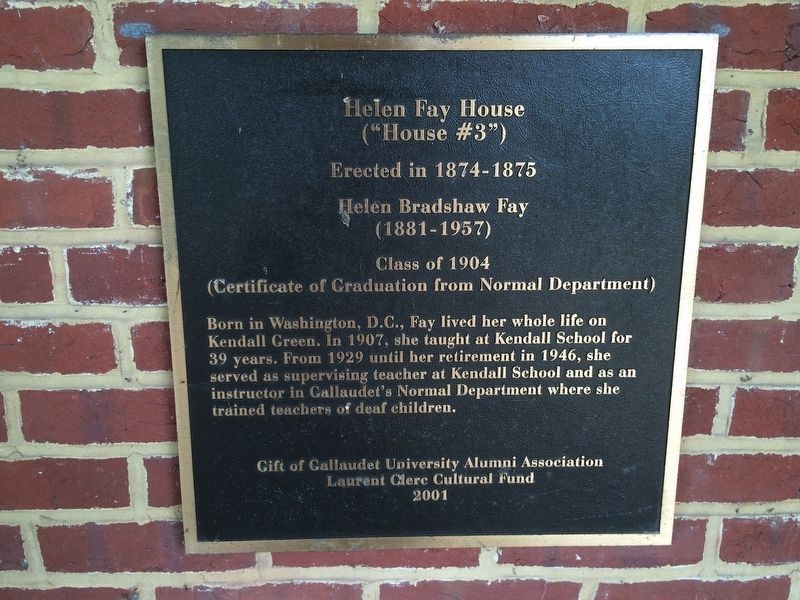 Helen Fay House Marker image. Click for full size.