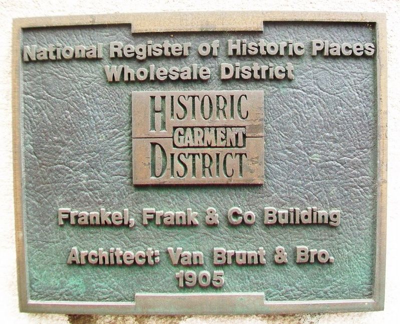 Frankel, Frank & Co Building Marker. Click for full size. Frankel, Frank & Co Building Marker image. Click for full size.