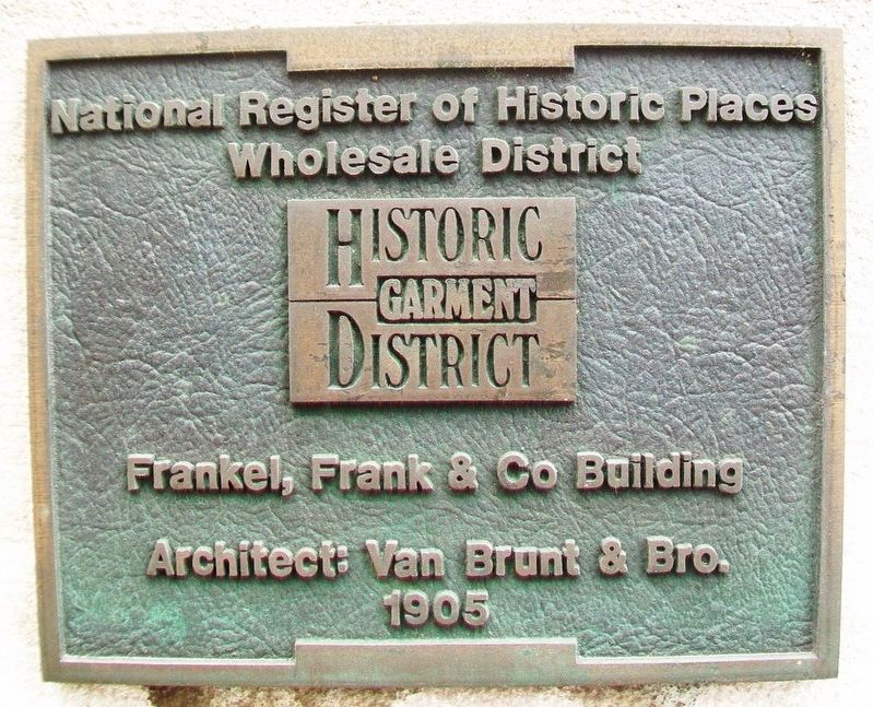 Frankel, Frank & Co Building Marker image. Click for full size.