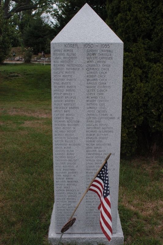 Kittery Maine War Memorial Marker image. Click for full size.