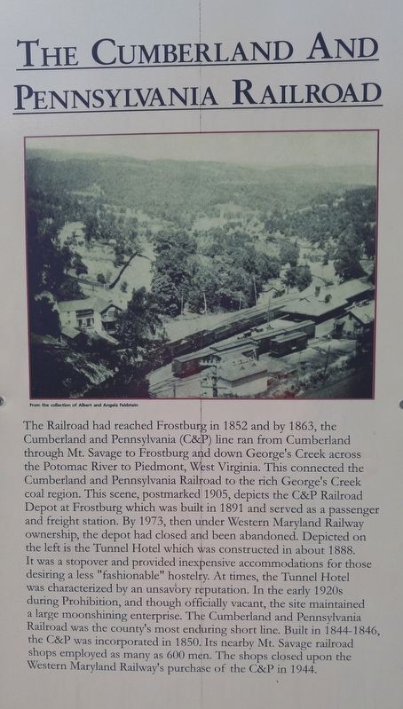 The Cumberland and Pennsylvania Railroad Marker image. Click for full size.
