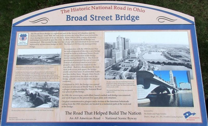 Broad Street Bridge Marker image. Click for full size.