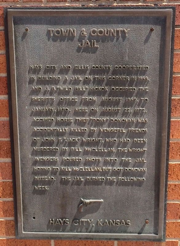 Town and County Jail Marker image. Click for full size.