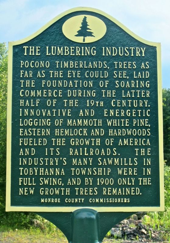 The Lumbering Industry Marker. Click for full size. The Lumbering Industry Marker image. Click for full size.