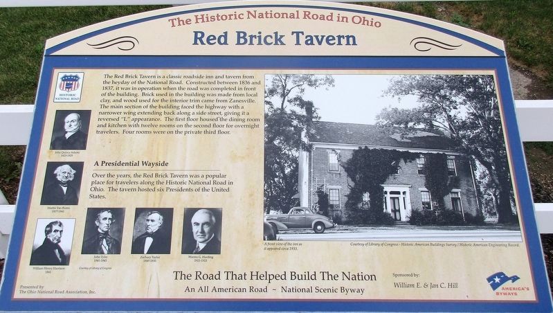 Red Brick Tavern Marker image. Click for full size.
