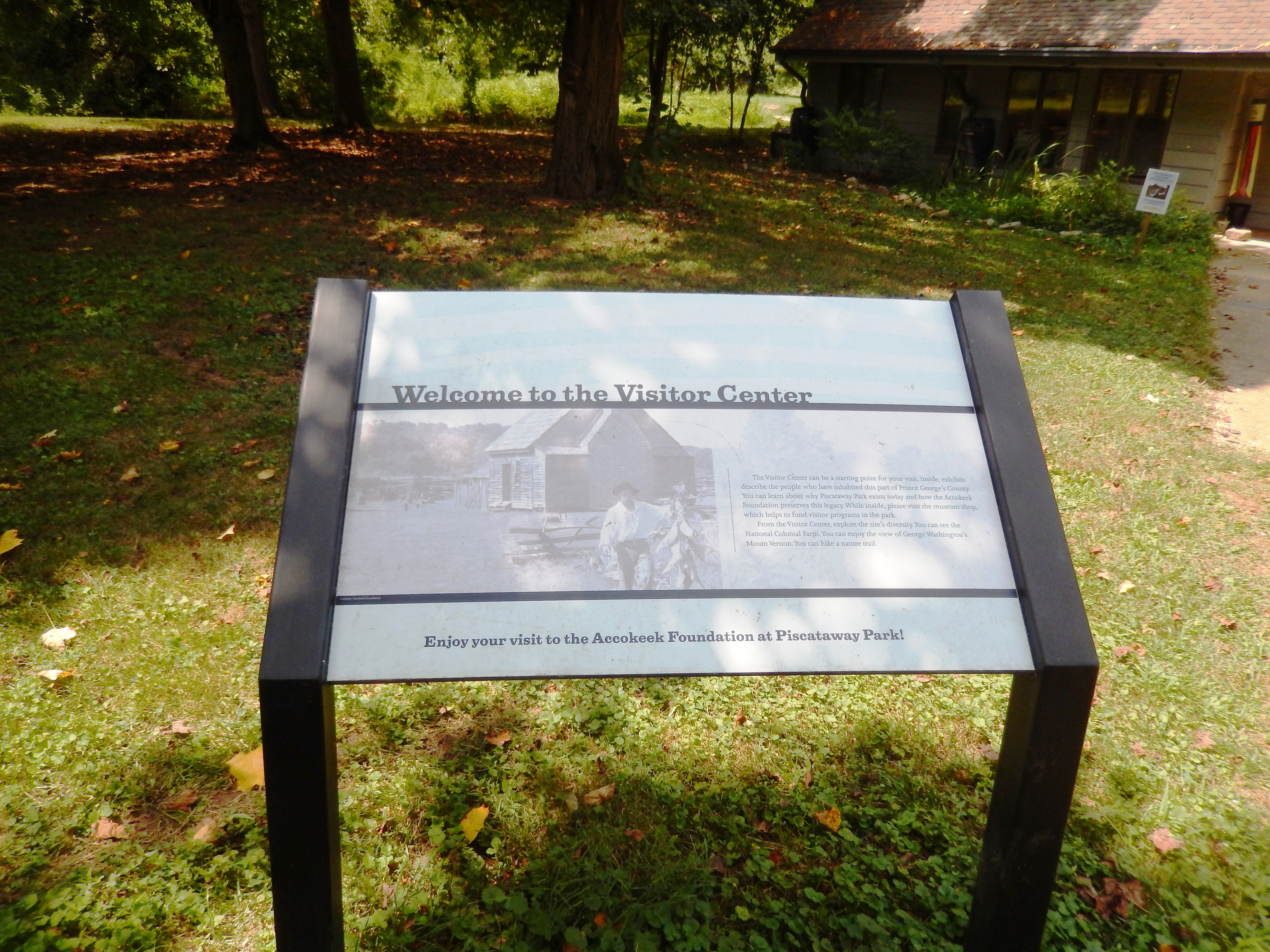 Welcome to the Visitor Center Marker