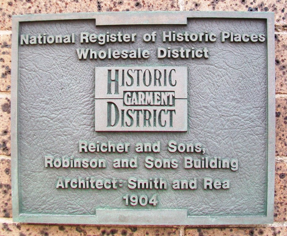 Reicher and Sons, Robinson and Sons Building Marker