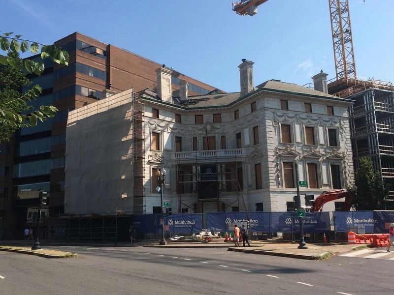 The Patterson House at 15 Dupont Circle, currently under restoration. image. Click for full size.