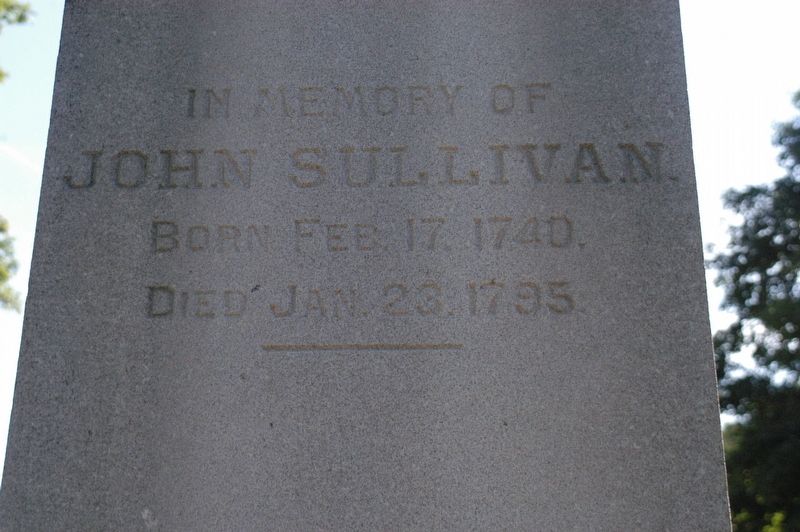 Major General John Sullivan Memorial Marker image. Click for full size.