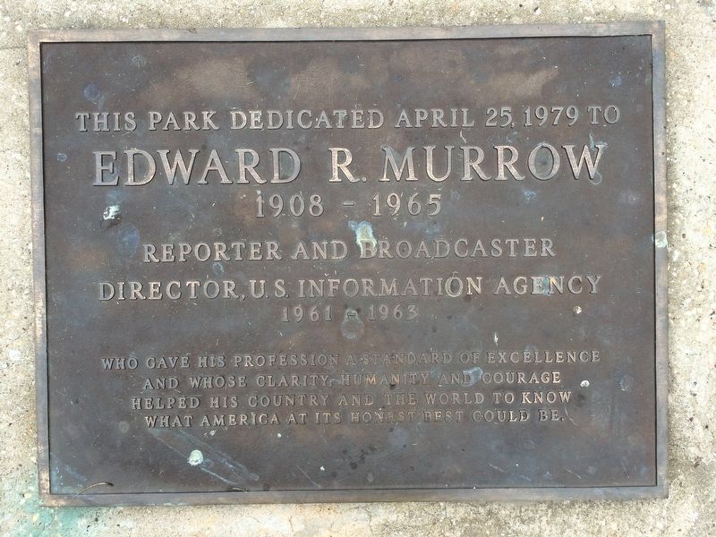 Edward R. Murrow Marker image. Click for full size.