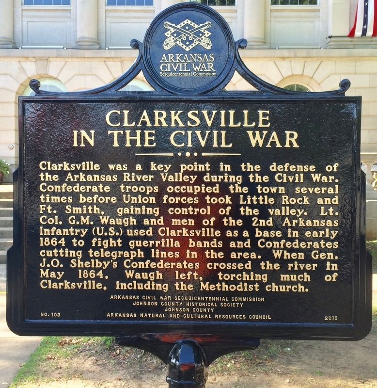 Clarksville in the Civil War Marker (Side 1) image. Click for full size.