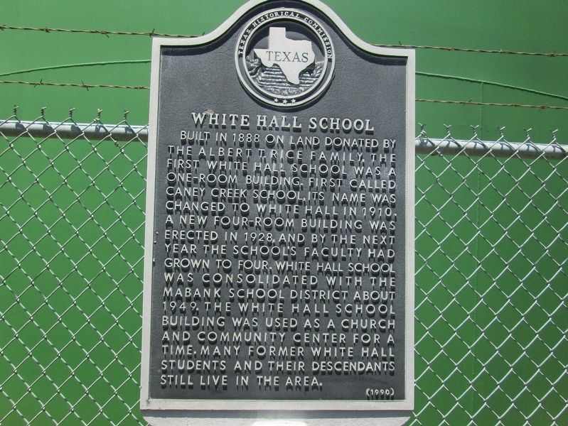 White Hall School Marker image. Click for full size.