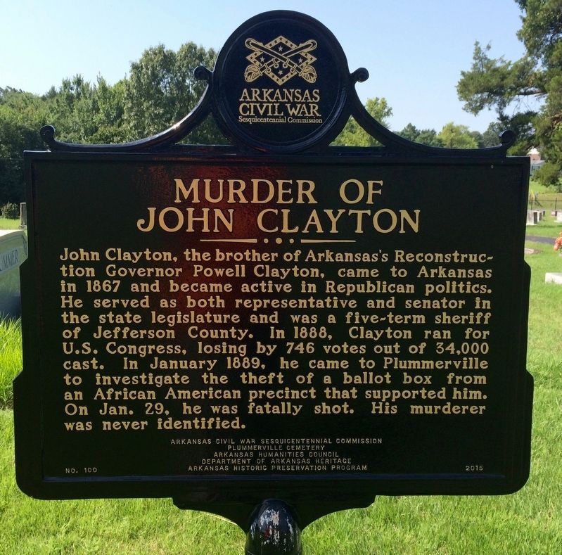 Murder of John Clayton Marker (Side 2) image. Click for full size.