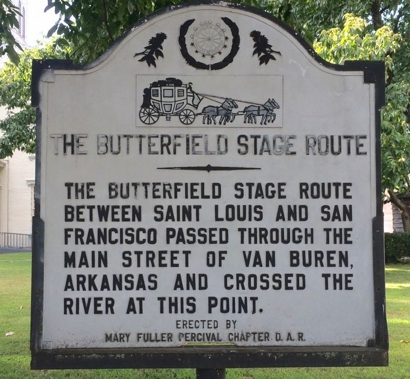 The Butterfield Stage Route Marker image. Click for full size.