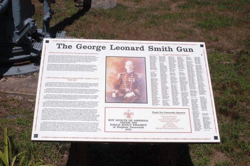 George Leonard Smith Gun Marker. Click for full size. George Leonard Smith Gun Marker image. Click for full size.
