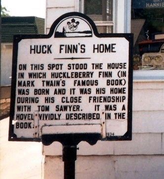 Huck Finn’s Home Marker image. Click for full size.