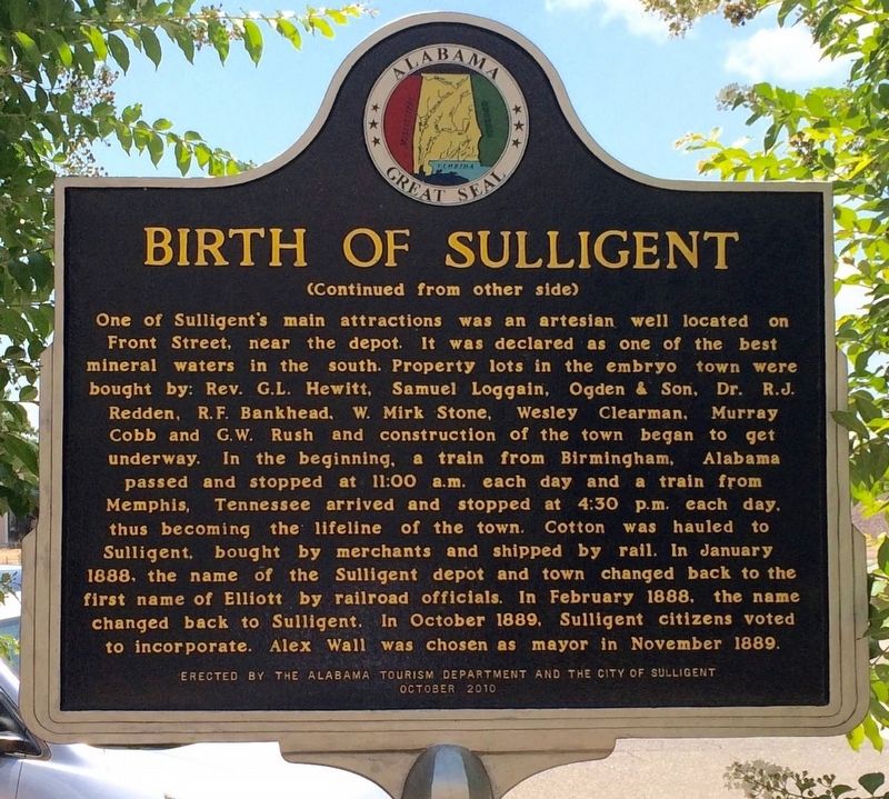 Birth of Sulligent Marker (Side 2) image. Click for full size.