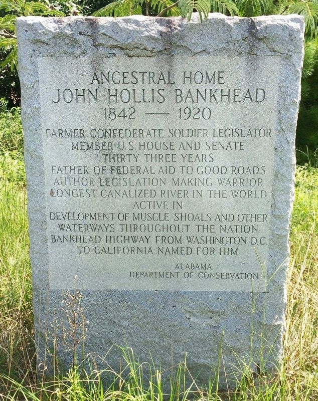 John Hollis Bankhead Marker image. Click for full size.