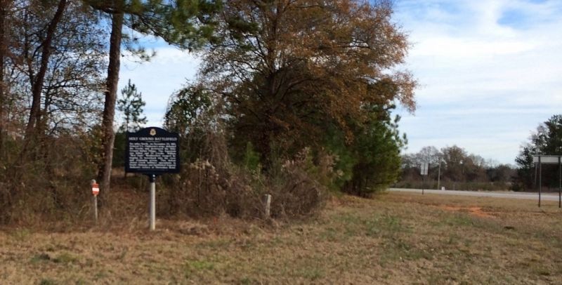 Area view of repainted Holy Ground Battlefield Marker. image. Click for full size.