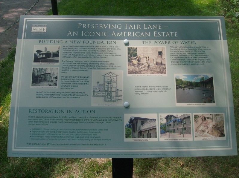 Preserving Fair Lane — An Iconic American Estate Marker image. Click for full size.