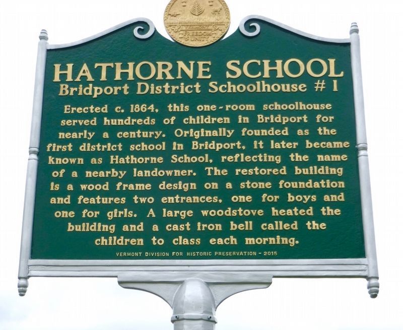 Hathorne School Marker image. Click for full size.
