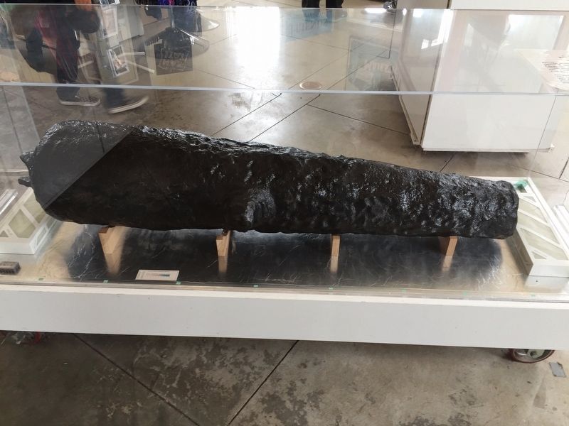 A 6-pound cannon recovered from the wreck of the Frolic. Click for full size. A 6-pound cannon recovered from the wreck of the Frolic image. Click for full size.