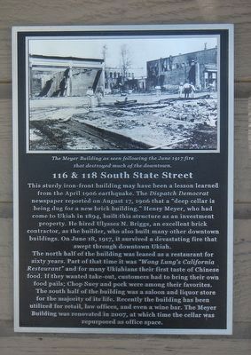 116 & 118 South State Street Marker image. Click for full size.