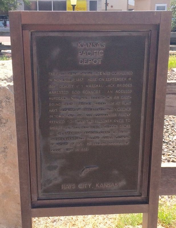 Kansas Pacific Depot Marker image. Click for full size.