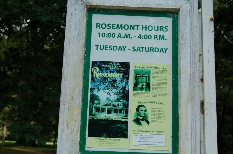 Rosemont Front Gate Entrance Marker image. Click for full size.