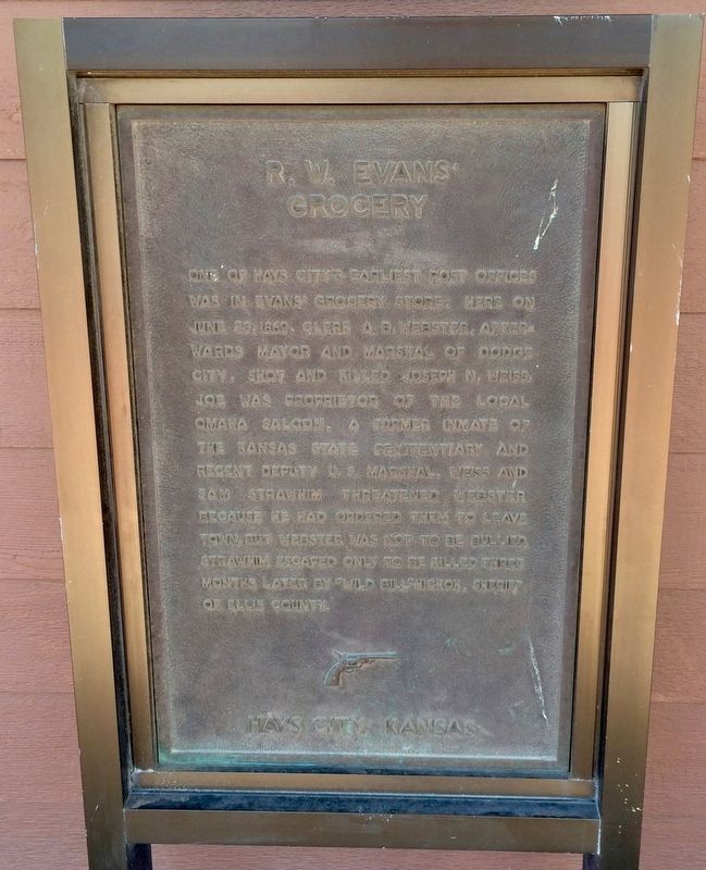 R. W. Evans’ Grocery Store Marker image. Click for full size.