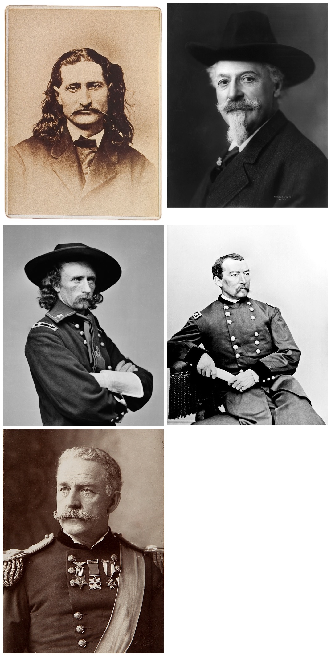 "Wild Bill" Hickok, "Buffalo Bill" Cody, Gen.