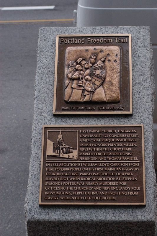 First Parish Church Marker. Click for full size. First Parish Church Marker image. Click for full size.