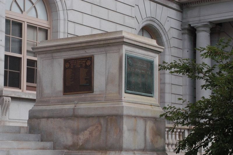Portland Maine World War I Marker. Click for full size. Portland Maine World War I Marker image. Click for full size.