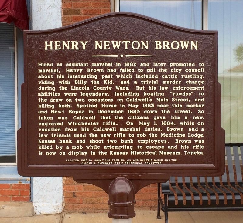 Henry Newton Brown Marker image. Click for full size.