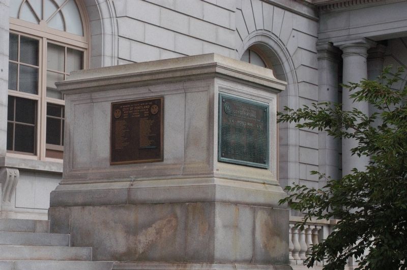 Portland Maine Korea and Vietnam Memorial Marker. Click for full size. Portland Maine Korea and Vietnam Memorial Marker image. Click for full size.
