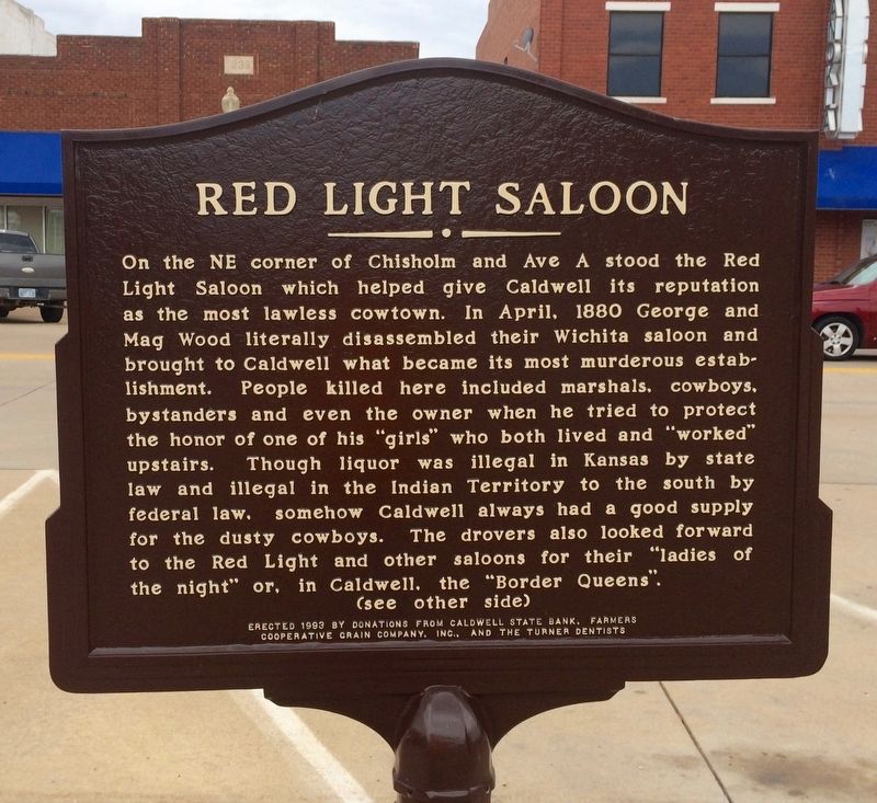 Red Light Saloon Marker image. Click for full size.
