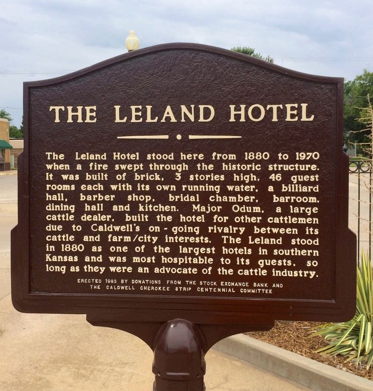 The Leland Hotel Marker image. Click for full size.