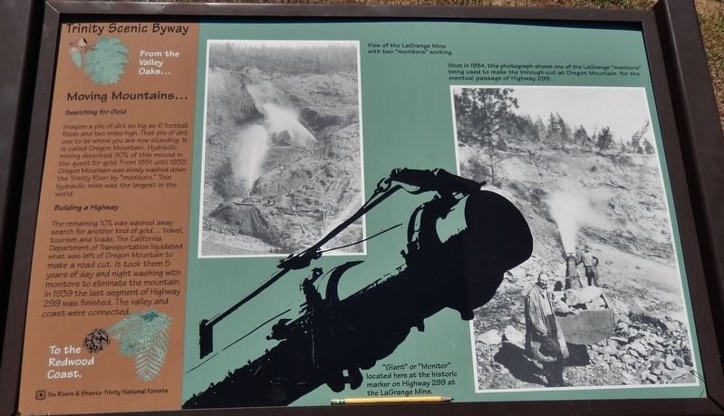 Moving Mountains Marker. Click for full size. Moving Mountains Marker image. Click for full size.