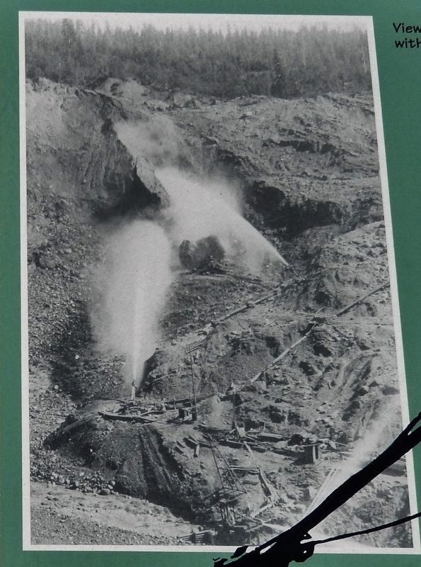 Marker Detail: View of the LaGrange Mine with two "Monitors" working image. Click for full size.