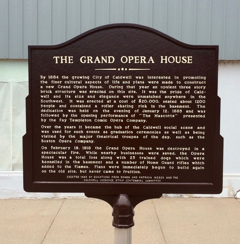 The Grand Opera House Marker image. Click for full size.