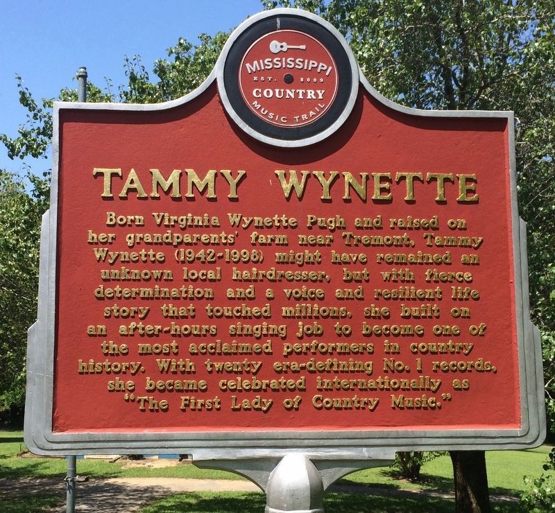 Tammy Wynette Marker (Front) image. Click for full size.