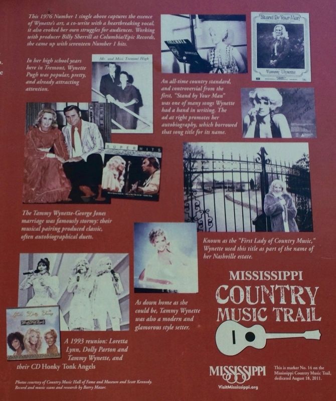 Close-up of photos on marker. image. Click for full size.