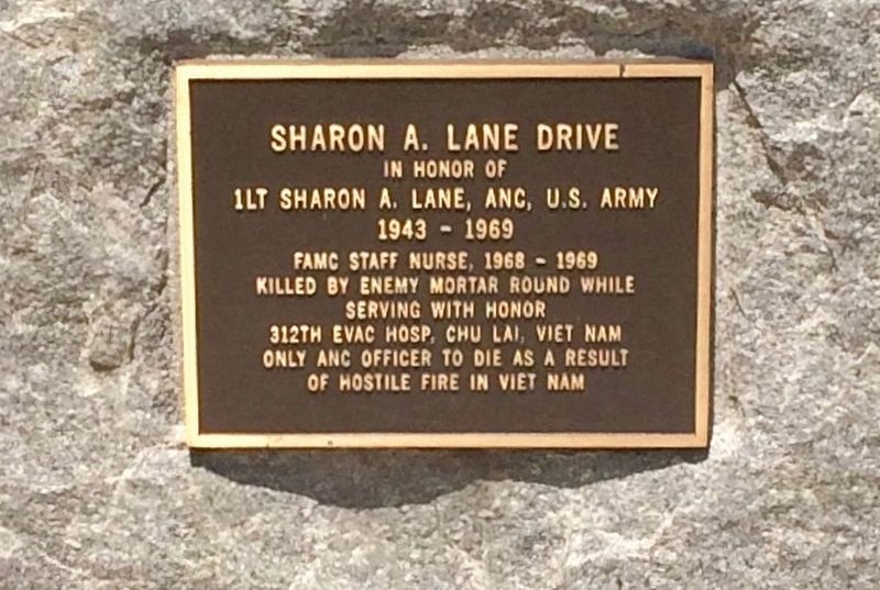 Sharon A. Lane Drive Marker. Click for full size. Sharon A. Lane Drive Marker image. Click for full size.